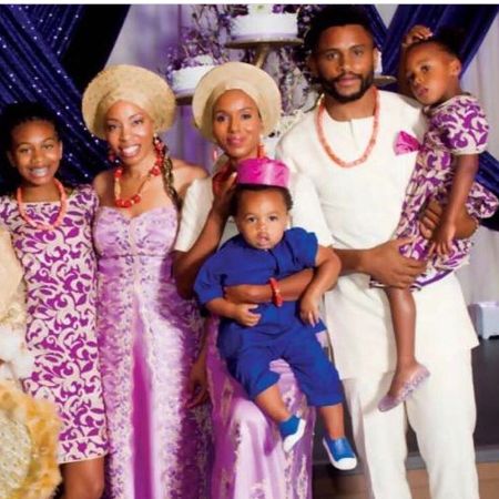 Isabelle Amarachi Asomugha and her family in their traditional attire.